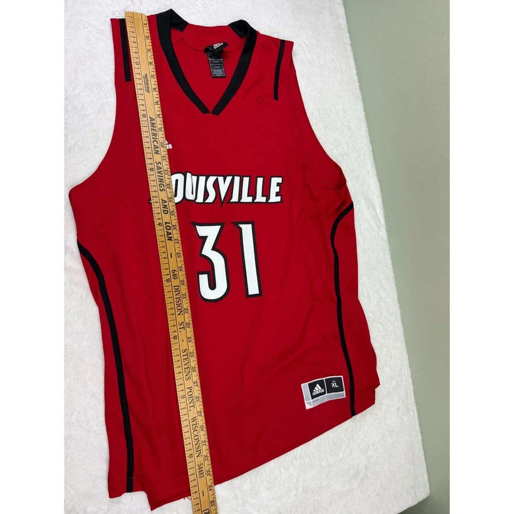 Adidas Louisville Cardinals Basketball Jersey Red 31 Mens XL 7808A 11